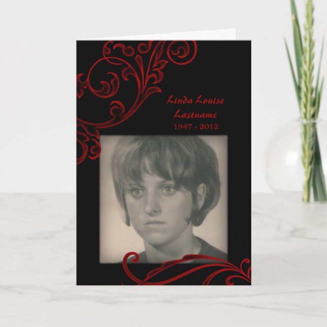 tarjetas conmemorativas : rojo flourier (Anverso)