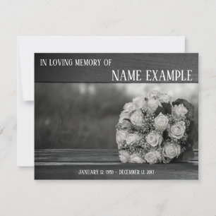 Tarjetas conmemorativas Un ramo de rosas blancas m