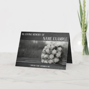 Tarjetas conmemorativas Un ramo de rosas blancas m