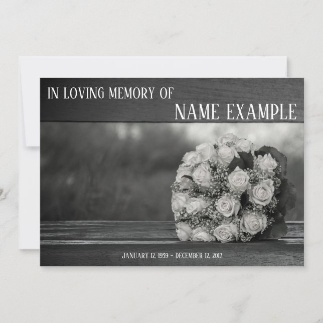 Tarjetas conmemorativas Un ramo de rosas blancas m (Anverso)