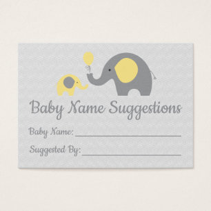 Tarjetas conocidas de la sugerencia de Baby Shower