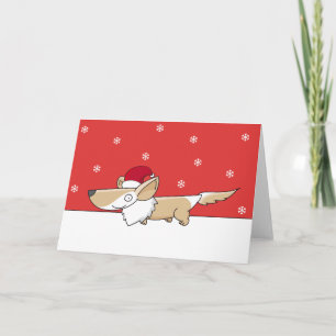 Tarjetas Corgi para navidades