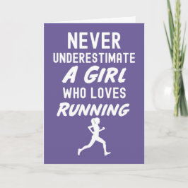 Tarjetas Corriendo Rosadas Para Chicas Corredora F