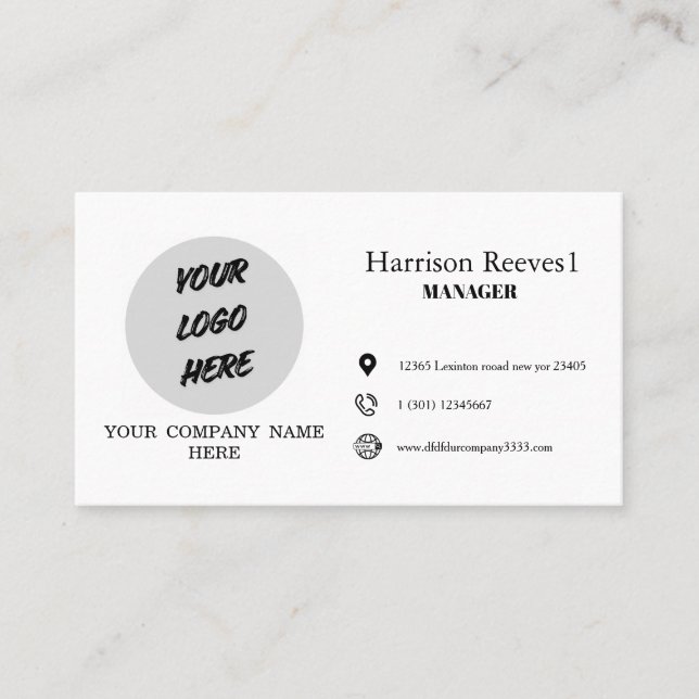 tarjetas creativas añade tu propio logotipo y nomb (Anverso)