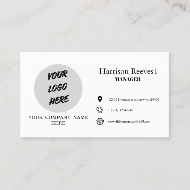 tarjetas creativas añade tu propio logotipo y nomb (Anverso)