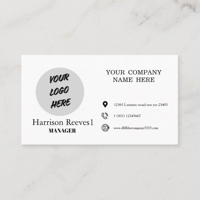 tarjetas creativas añade tu propio logotipo y nomb (Anverso)