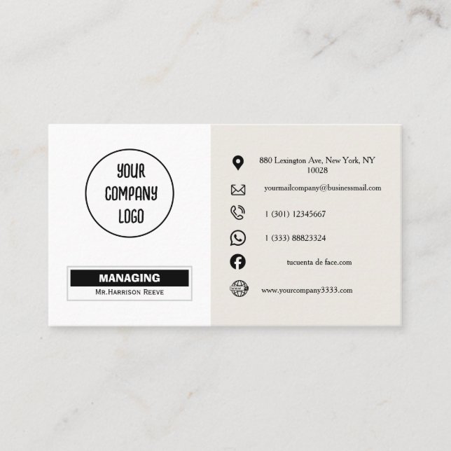 tarjetas creativas para clientes Agrega tu propio  (Anverso)