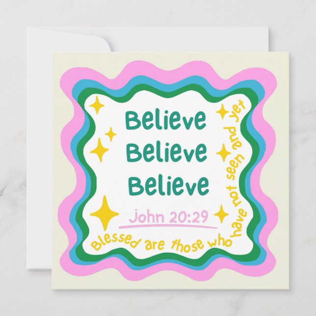 Tarjetas cristianas creen que la celebración es un (Anverso)