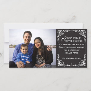 Tarjetas cristianas de la foto del navidad de la