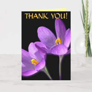 Tarjetas Crocus Flower Personalizado Greet Card
