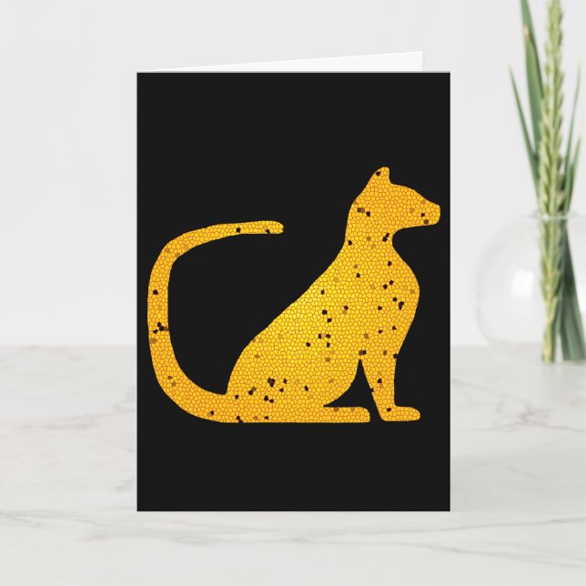Tarjetas Crystal Katz para gato de vidrio manchado (Anverso)