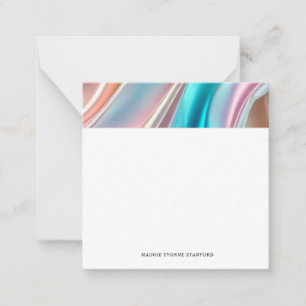 Tarjetas cuadradas con detalles de seda caprichoso