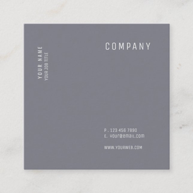 Tarjetas cuadradas versátiles modernas (Anverso)