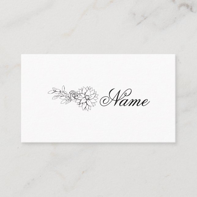 Tarjetas Dahlia Place (Anverso)