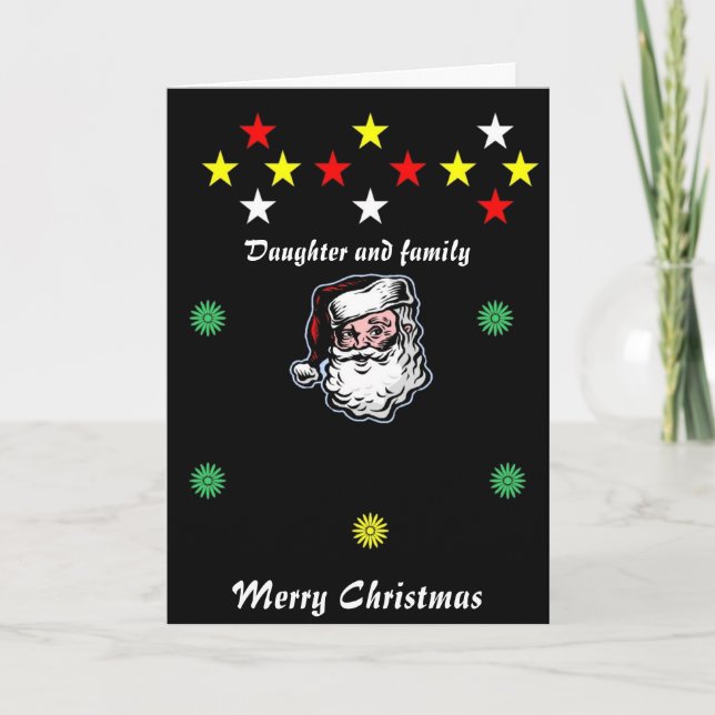 Tarjetas Daugther y Navidades familiares (Anverso)