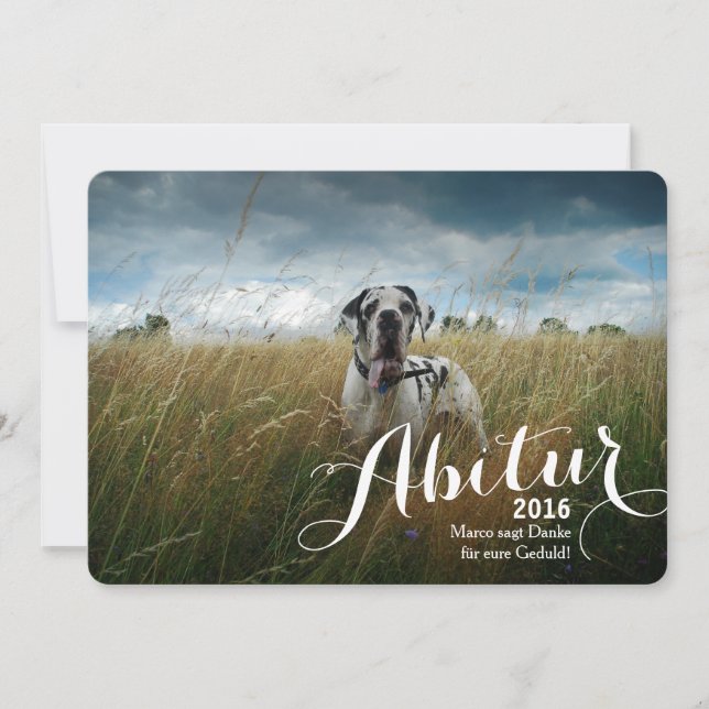 Tarjetas de Abitur (Anverso)