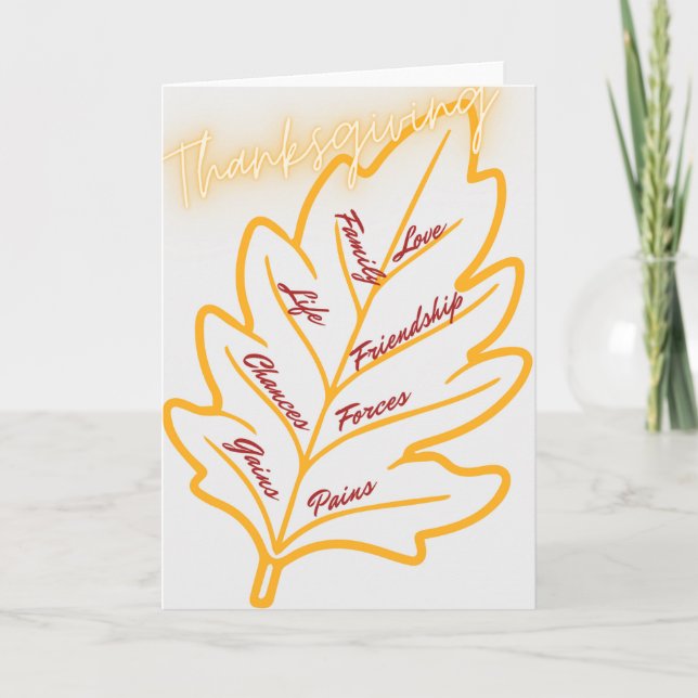 Tarjetas de Acción de Gracias 07 (Anverso)