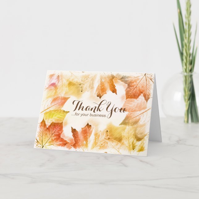 Tarjetas de Acción de Gracias personalizadas - El  (Anverso)