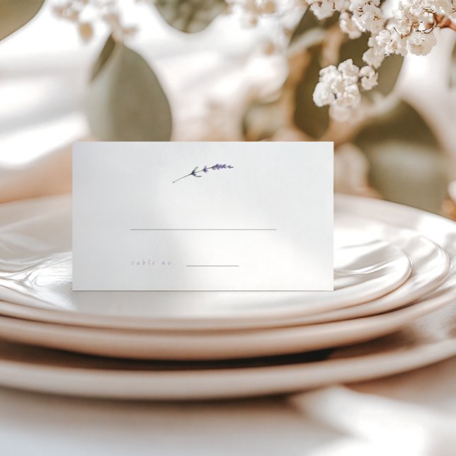 Tarjetas de acompañamiento Boda de lavanda minimal (Subido por el creador)