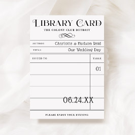 Tarjetas de acompañamiento Boda de tarjetas de lib