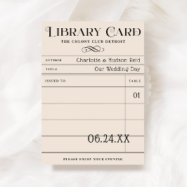 Tarjetas de acompañamiento Boda de tarjetas de lib