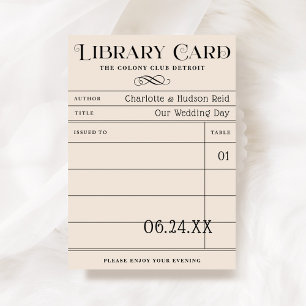 Tarjetas de acompañamiento Boda de tarjetas de lib