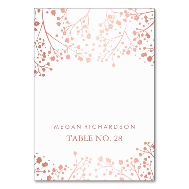 tarjetas de acompañamiento de boda baby's breath r (Anverso)