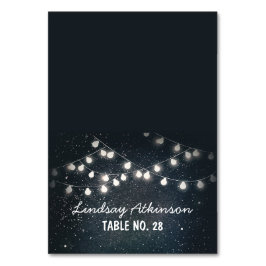 tarjetas de acompañamiento de boda luces de cadena