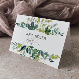 Tarjetas de acompañamiento de follaje