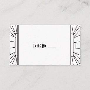 Tarjetas de acompañamiento estilo Art Deco para in