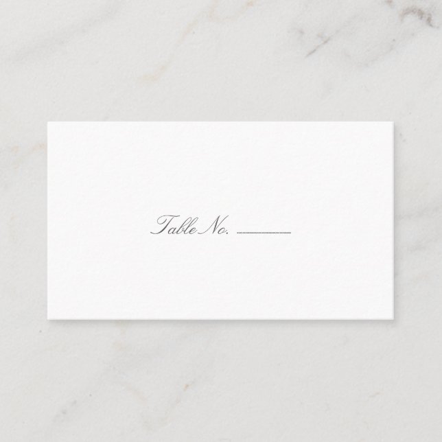 Tarjetas de Acompañamiento para Mesa de Invitados  (Anverso)