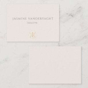 Tarjetas de acompañamiento para mesa elegante