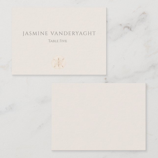 Tarjetas de acompañamiento para mesa elegante (Anverso / Reverso)