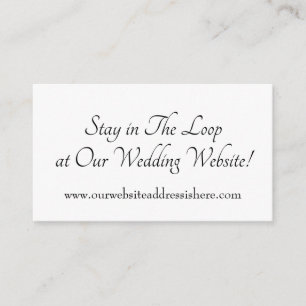 Tarjetas de acompañamiento para sitio web de boda 