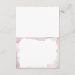 Tarjetas de acompañantes dobladas de boda rosa Deb