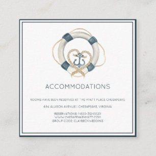 Tarjetas de Acopmñamiento de Hotel Náutico Marina 