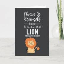 Tarjetas de Adorables Amantes de los Leones Animal