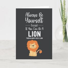 Tarjetas de Adorables Amantes de los Leones Animal