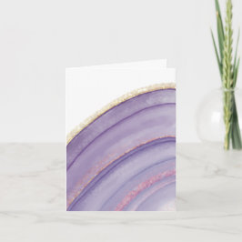 Tarjetas de ágata púrpura y dorada