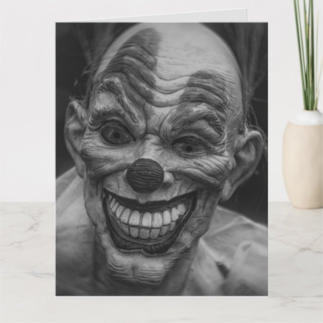 Tarjetas de AGENCIA de CUMPLEAÑOS de PAYASO MALVAD (Anverso)