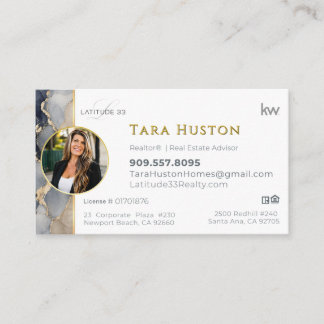 Tarjetas de agente personalizadas Biz HUSTON