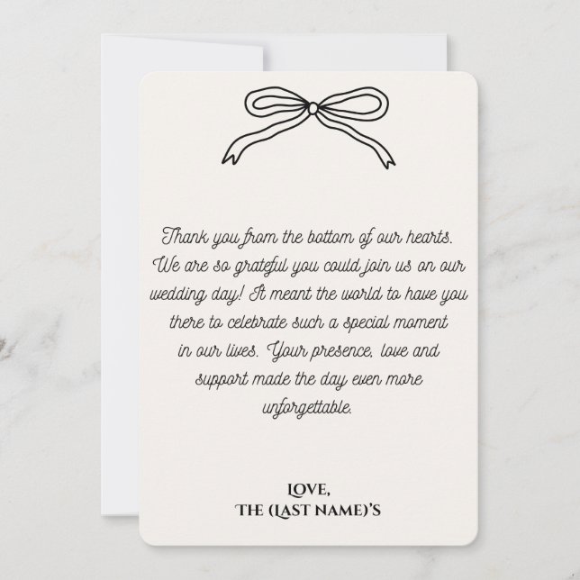 Tarjetas de agradecimiento (Anverso)