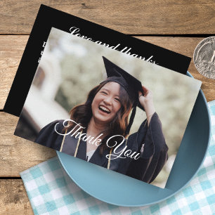 Tarjetas de agradecimiento a la graduación de foto
