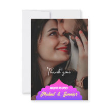 Tarjetas de agradecimiento a la moderna y elegante