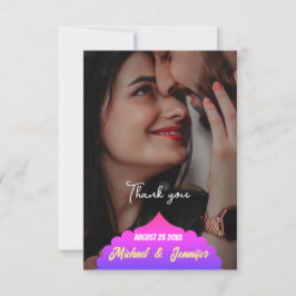 Tarjetas de agradecimiento a la moderna y elegante