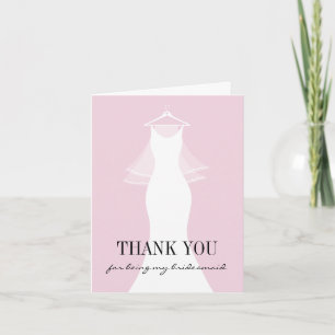 Tarjetas de agradecimiento a las damas de honor li