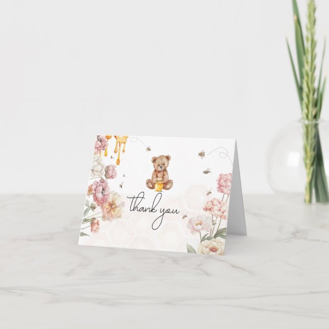 Tarjetas de agradecimiento A Little Honey is on th (Anverso)