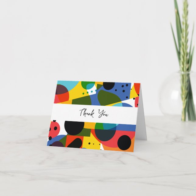 Tarjetas de agradecimiento a los negocios modernos (Anverso)