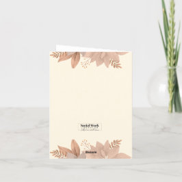 Tarjetas de agradecimiento a los trabajadores soci