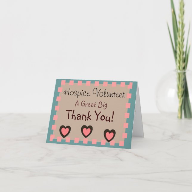 Tarjetas de agradecimiento a los Voluntarios de Ho (Anverso)